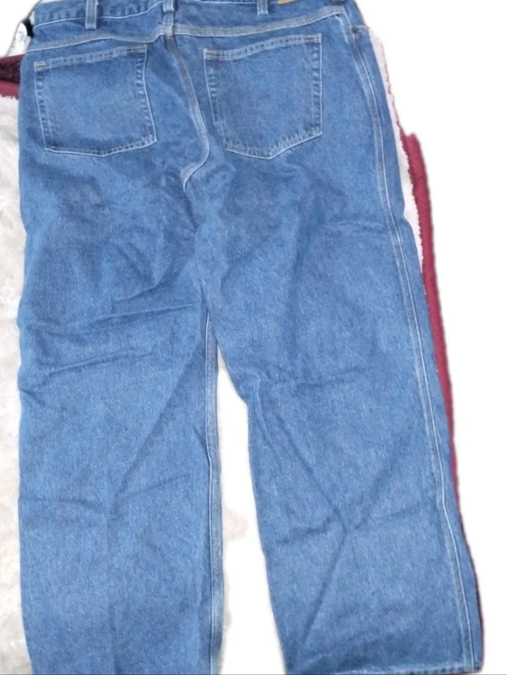 Men's Blue Denim Jeans 40x30 Made In The USA